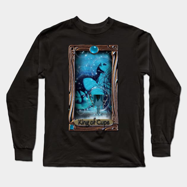 King of Cups Long Sleeve T-Shirt by TinBennu